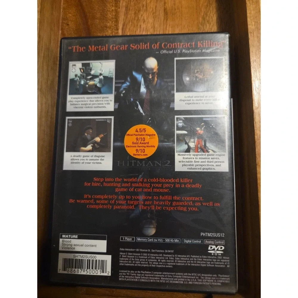 Hitman 2 Silent Assassin‎ PS2 PlayStation 2 CIB Tested working